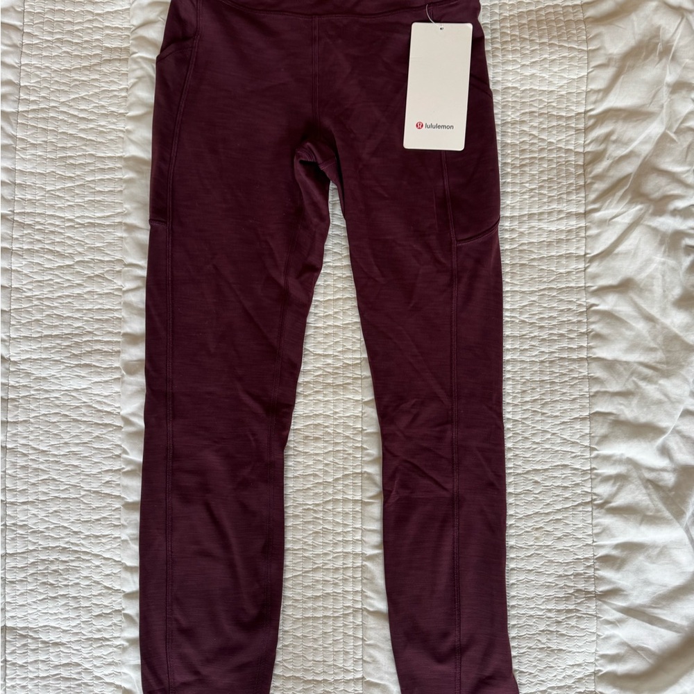 lululemon athletica Burgundy Leggings